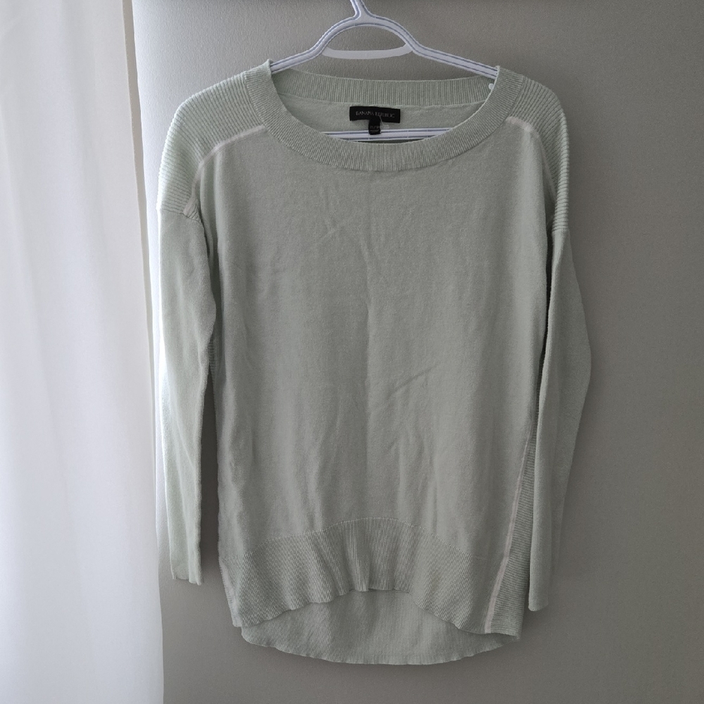 Banana Republic Soft Mint Crew Neck Sweater